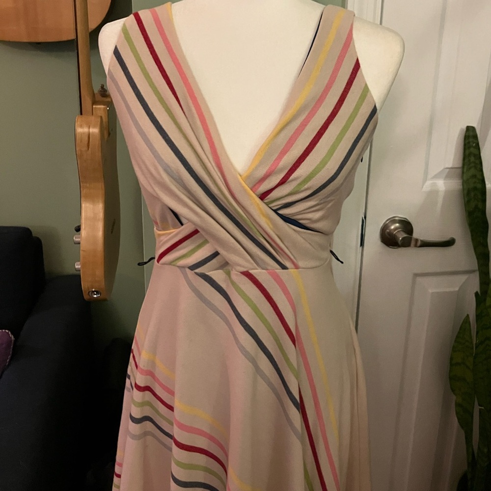 Anthropologie Striped Rainbow Dress - Picture 7 of 11